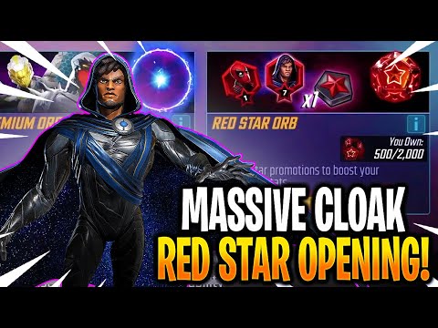 Massive Cloak Red Star Orb Opening! - MARVEL Strike Force - MSF