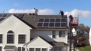 Residential hybrid Solar panel system designed to work on and off grid