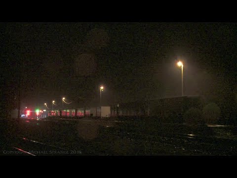Steel & Container Train In Rain - PoathTV Australian Railways