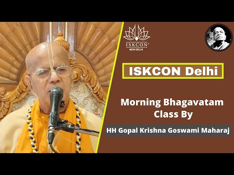 Morning Class By HH Gopal Krishna Goswami Maharaj