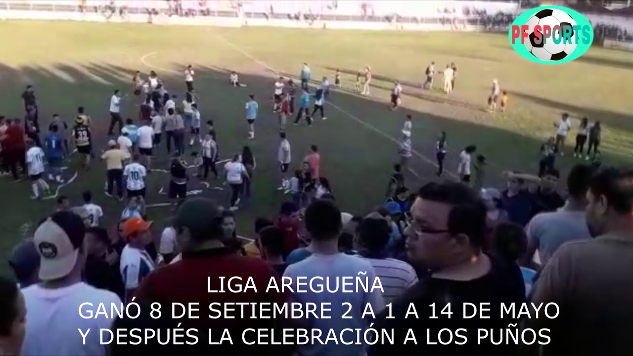 LIGA AREGUEÑA DE FÚTBOL, FINAL A LAS TROMPADAS