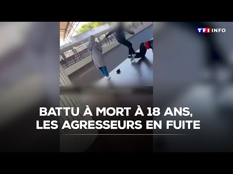 Battu à mort à 18 ans, les agresseurs en fuite｜TF1 INFO