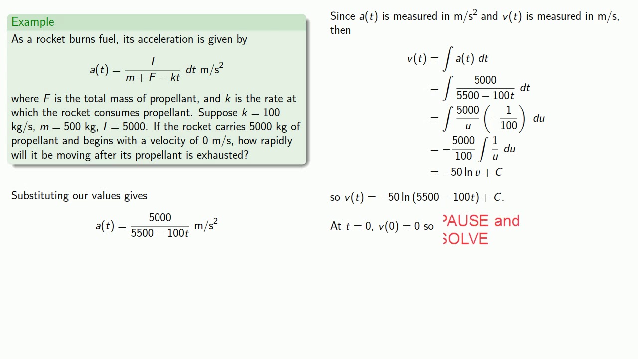 Solution:  Rocket Mathematics