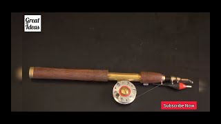 How to Make Micro Fishing Rod / DIY + Lathe