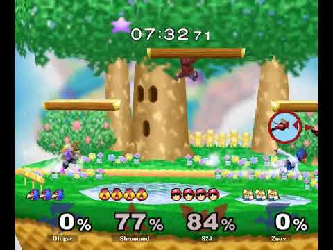 Shroomed (Sheik) + S2J (Falcon) vs Zoey (Fox) + Ginger (Falco) | Top 12 - LR1 - Melee Doubles - GX3
