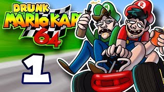 Drunk Mario Kart 64 - EP 1: Mushroom Cup | SuperMega