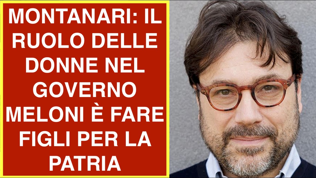 MONTANARI: IL RUOLO DELLE DONNE NEL GOVERNO MELONI È FARE FIGLI PER LA PATRIA