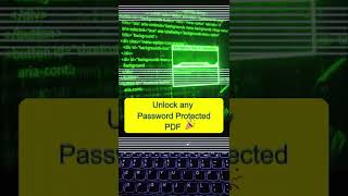 Unlock any Password Protected PDF - how to unlock any password protected pdf files easily