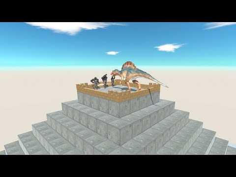 Rolling Pyramid Battle by No Weapon APE Team vs ALL UNITS Animal Revolt Battle Simulator