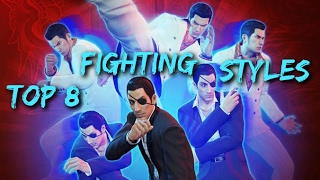 Top 8 Fighting Styles In Yakuza 0 (3K Sub Special)