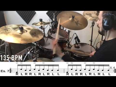 Sticking Patterns N' 7 - (Gary Chaffee) By Daniele Landi #drumlessons #garychaffee  #drummers #drum
