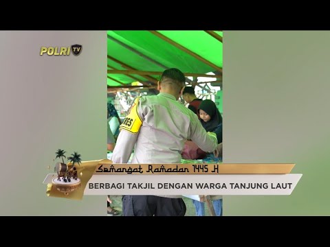 KAPOLRES BONTANG BERBAGI TAKJIL DENGAN WARGA TANJUNG LAUT