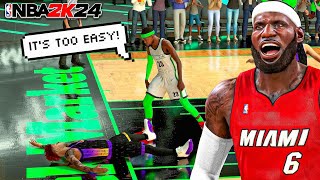 My NEW 6'9 LEBRON JAMES BUILD has COMP PRO AM TEAMS FLABBERGASTED on NBA 2K24...