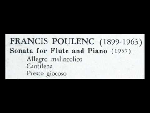 Poulenc / JP Rampal / Veyron-Lacroix, 1967: Sonata For Flute And Piano (1957)
