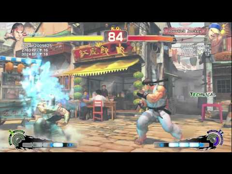 SSF4-AE: Air [Ryu] VS good lemonade [Yun]