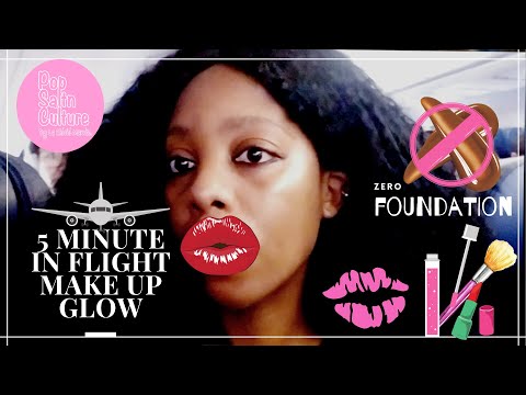 Ultimate Air Plane/In-flight Make Up Routine: No Foundation | #InFlightBeat #InFlightSkinCare