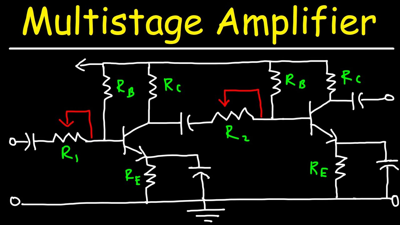 Multistage Transistor Audio Amplifier Circuit