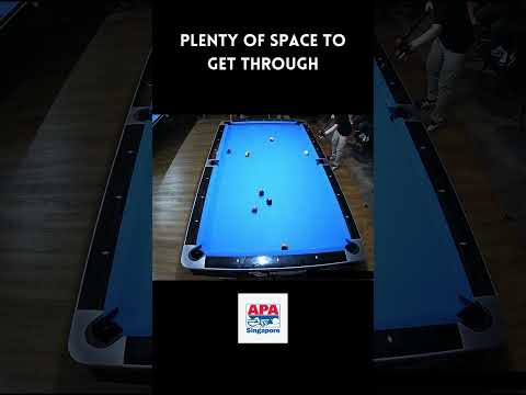 Plenty of space to get through #apaofsingapore #pool #apapoolleague #poolleague