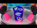 Mini Oreo Strawberry Ice Cream Rolls Satisfying Visual ASMR