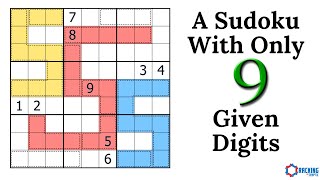 A Sudoku With Only 9 Given Digits