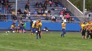 preview picture of video 'Lewis County Youth Football 2013 Jamboree Rochester Warriors B Squad vs  Adna Pirates'