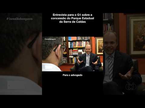 Entrevista para G1 sobre a concessão do Parque Estadual da Serra de Caldas