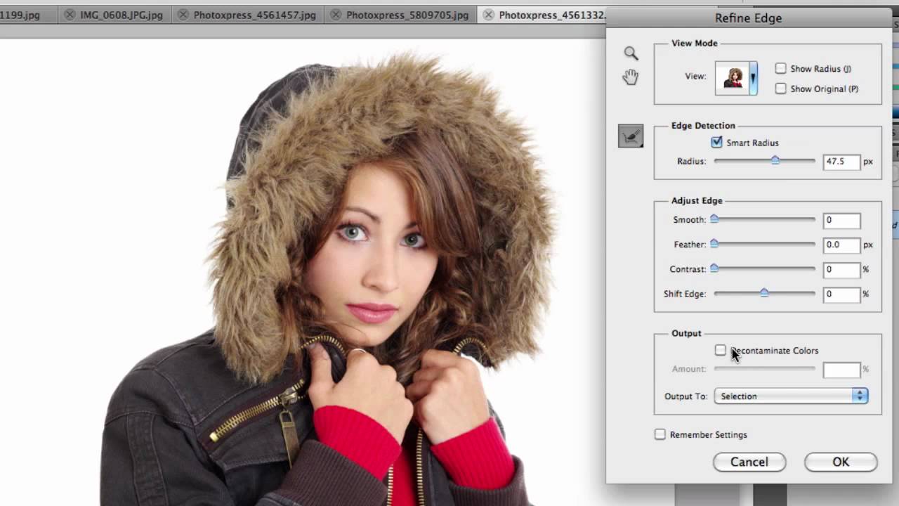 Know more about Refine Edge tool (6 videos) - Photoshop