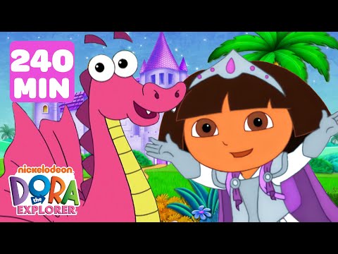 Dora the Explorer's Best Fairytale & Fantasy Adventures for 240 MINUTES! 🐲 | Dora & Friends