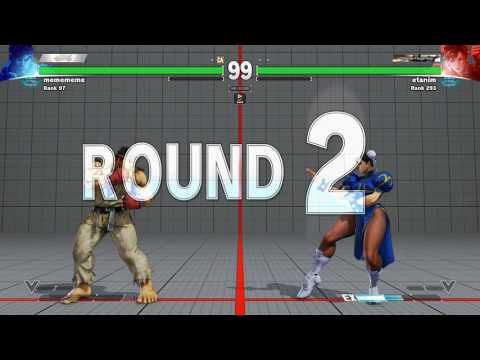 SFV~ Ryu (Diago Umehara) vs. Chun-li (etanim) HD