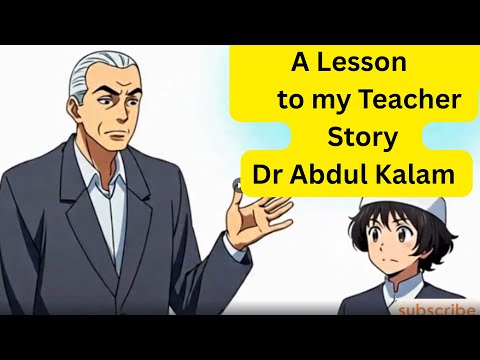 A Lesson to my Teacher Story | Dr Abdul Kalam Motivational Stories in English | True Stories Jungle
