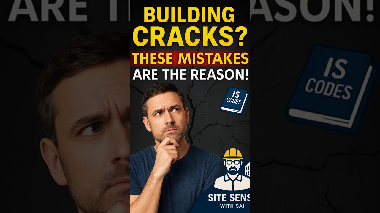 Common Construction Mistakes That Cause Cracks | IS Codes Guide in Telugu | Site Sense with Sai