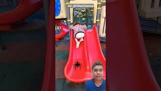Download lagu He Almost Slid Into THIS 😱🕷️ mp3