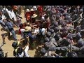Myanmar police beat students - YouTube