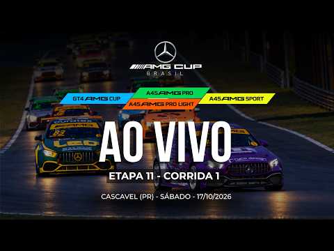 🔴 AMG CUP BRASIL | Corridas 1 | 11ª Etapa 2026 | Cascavel (PR) | Ao Vivo