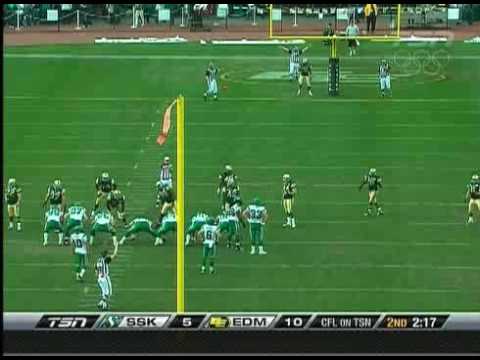 Saskatchewan Roughriders @ Edmonton Eskimos Highlights, Sept. 26/09