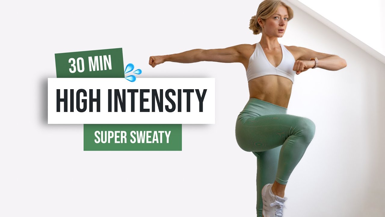 30 MIN KILLER HIIT Workout - No Equipment - No repeats, Full Body Cardio Home Workout - YouTube