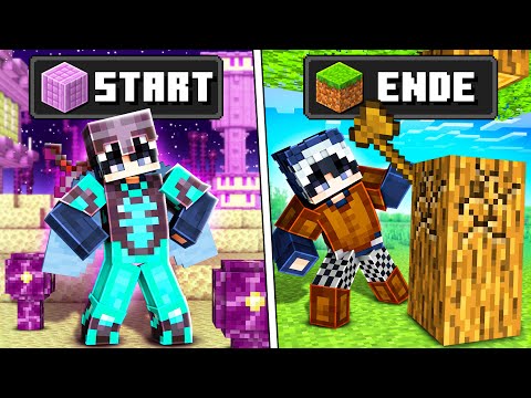 PLAYING THROUGH Minecraft, but IN REVERSE...