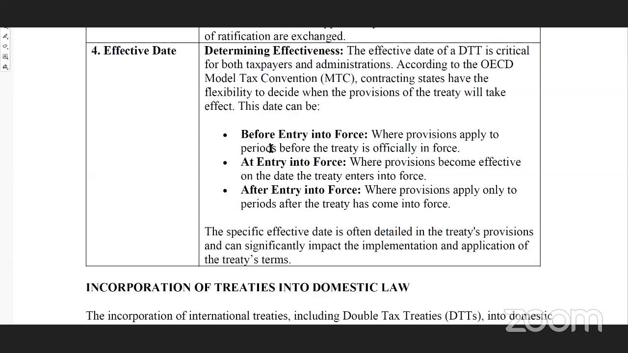 CITG International Taxation - Double Taxation and its connecting factors