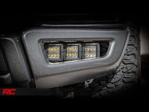 2017-2018 Ford F-150 Raptor 2-inch LED Fog Light Kit by Rough Country