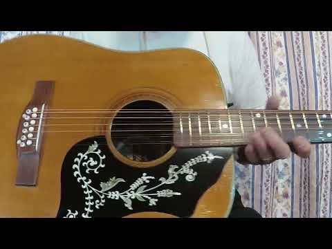 1973 K.Yairi F-180 12-String Acoustic Guitar - Rare / International Label - Made in Japan +Hard Case image 26