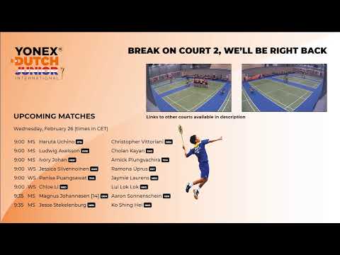 Last practise day before the tournament, court 2