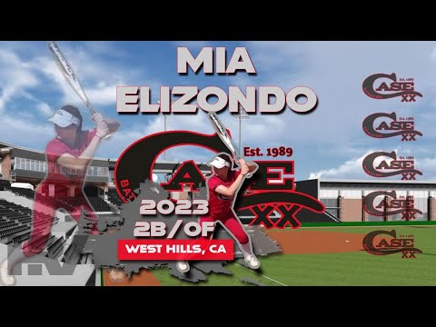 2023 Mia Elizondo 🥎  Second Base and Outfield, Softball Skills Video - Case Batbusters