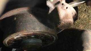 Brake Job how to change rear brake pads 98 99 00 01 02 Saab 9-3