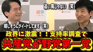 【選挙ドットコム】衝撃！共産党が野党第一党に躍進！小池氏はテンションが上がりXに投稿？