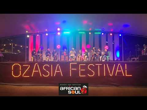 Bortier Okoe - African Soul  Chinese Community Drumming project. performance at OzAsia Festival 2023