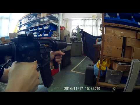 DG M4 gbb bolt lock real shooting test-2