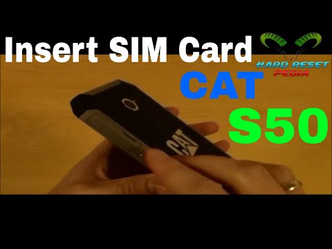 Caterpillar CAT S50 Insert The SIM Card