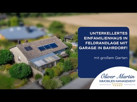 Unterkellertes Einfamilienhaus in Feldrandlage mit Garage in Bahrdorf!