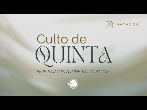 CULTO DE QUINTA AO VIVO | 4 DE DEZEMBRO DE 2025