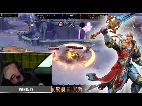 Legendary Smite Moments - Variety's 1v4 vs Spacestation